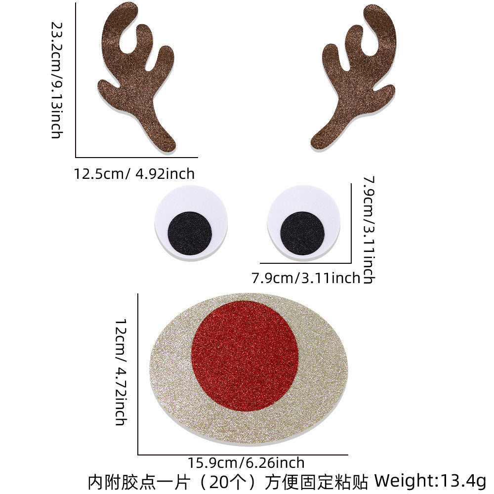 Christmas Decorations Felt Cloth Door Sticker Decoration