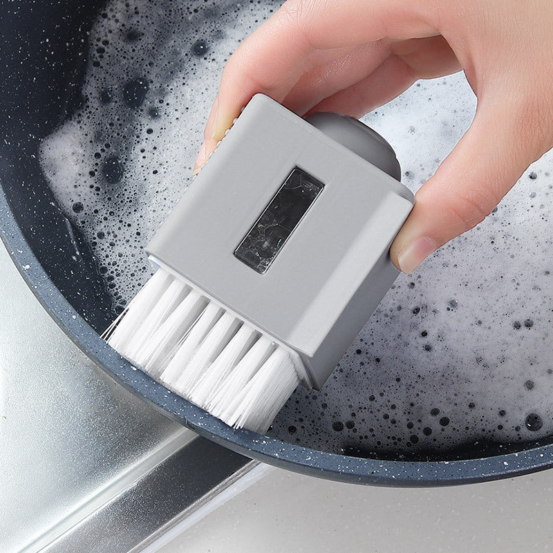 Pot brush automatically add liquid washing pot brush