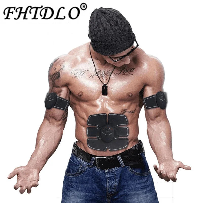 Electric Wireless Muscle Stimulator, Ems, Buttocks, Hips, Trainer, Abdomen, ABS, Stimulator, Fitness, Body Slimming Massager