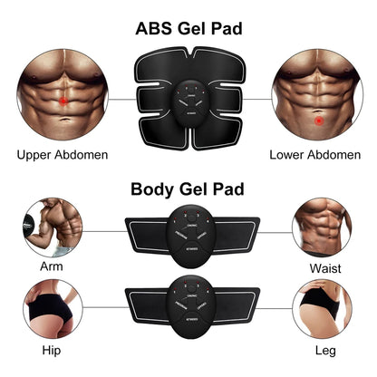 Electric Wireless Muscle Stimulator, Ems, Buttocks, Hips, Trainer, Abdomen, ABS, Stimulator, Fitness, Body Slimming Massager