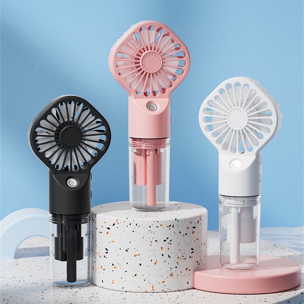 Strong Power Spray Humidification Small Fan Humidification Usb Charging Portable Fan Icy And Refreshing Fan Water Supplement