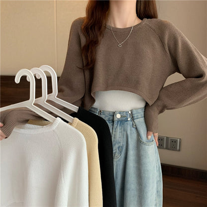 Comfy Solid Loose O-Neck Sweater